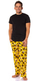 Disney Men's Winnie The Pooh and Friends Jack-O-Lantern Lounge Pajama Pants