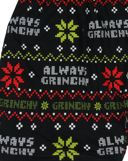 How the Grinch Stole Christmas Men's Always Grinchy Fairisle Boxer Shorts