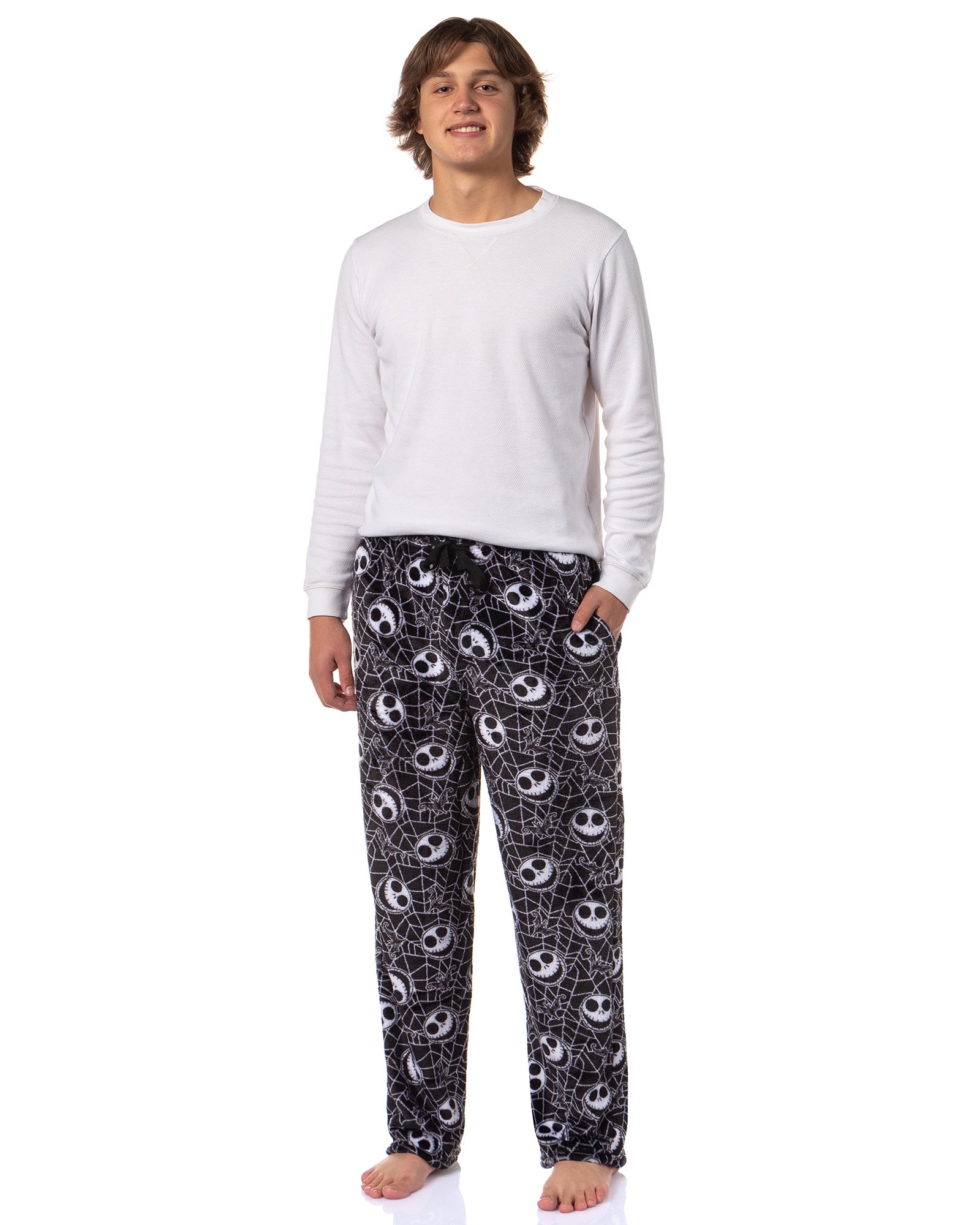 Disney The Nightmare Before Christmas Men Plush Fleece Pajama Lounge Pants