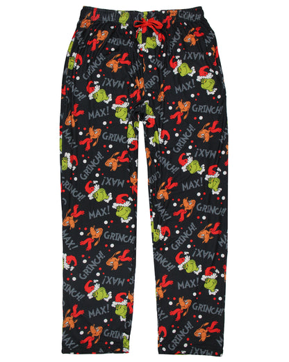 Dr. Seuss The Grinch Men's AOP Grinch and Max Lounge Sleep Pajama Pants