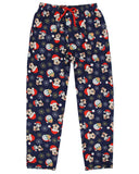 Disney Men's Mickey and Friends Santa Hat AOP Lounge Sleep Pajama Pants