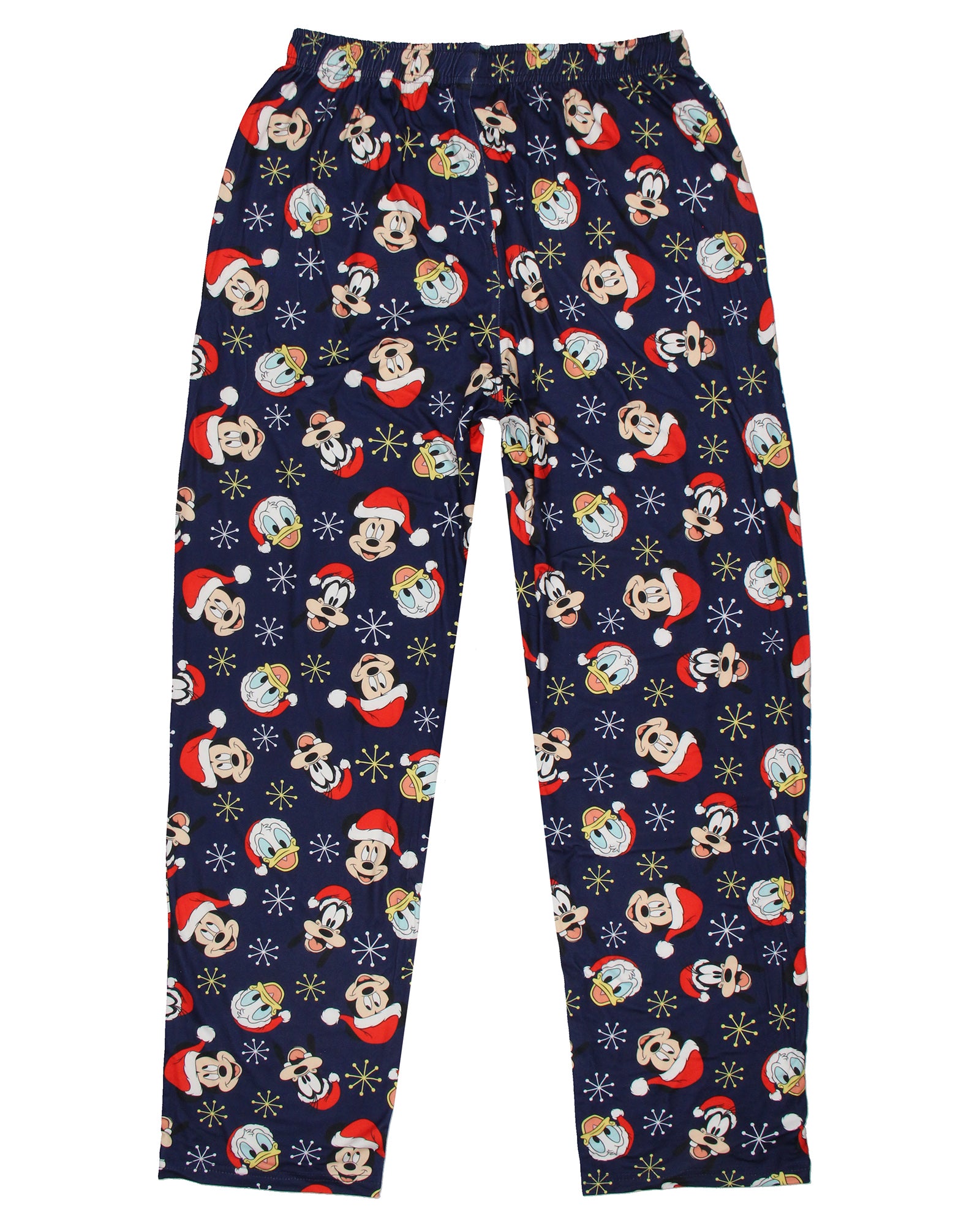 Disney Men's Mickey and Friends Santa Hat AOP Lounge Sleep Pajama Pants