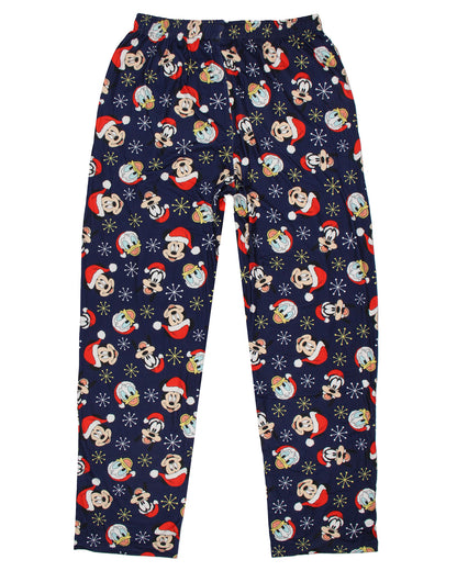 Disney Men's Mickey and Friends Santa Hat AOP Lounge Sleep Pajama Pants