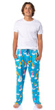 Care Bears Men's AOP Clouds and Rainbows Lounge Sleep Pajama Pants