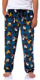 Disney Mickey & Friends Men's Character Toss Fleece Lounge Pajama Pants