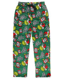 Dr. Seuss The Grinch Men's Who Hash Luxury Plush Lounge Sleep Pajama Pants