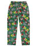 Dr. Seuss The Grinch Men's Who Hash Luxury Plush Lounge Sleep Pajama Pants