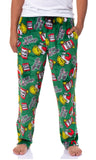 Dr. Seuss The Grinch Men's Who Hash Luxury Plush Lounge Sleep Pajama Pants