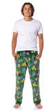 Dr. Seuss The Grinch Men's Who Hash Luxury Plush Lounge Sleep Pajama Pants