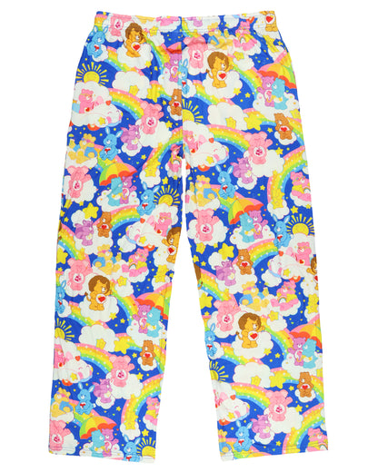 Care Bears Pajama Pants Rainbow Cheer Swift Heart Rabbit Wish Share PJs
