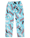 Coca-Cola Pajama Pants Coca-Cola AOP Coke Bottles Polar Bear Penguin Holiday Warm Plush Fleece Men's Pajama Pants