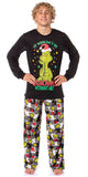 Dr Seuss The Grinch Who Stole Christmas White Buffalo Plaid Matching Family Pajama Set