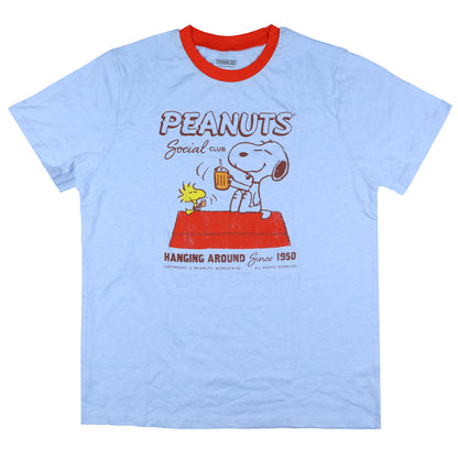 Peanuts Comics T-Shirt Snoopy and Woodstock Social Club Since 1955 Shirt