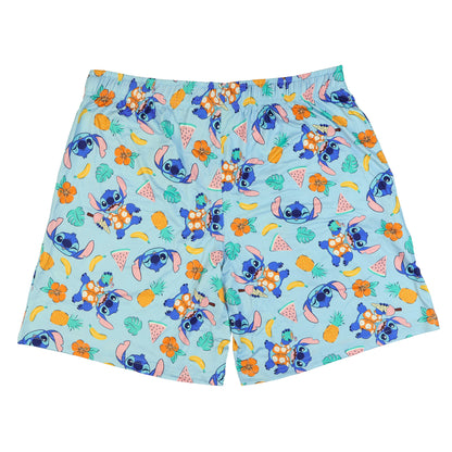 Disney Stitch Pajamas Men's Tropical Vibe Lounge Sleep Shorts
