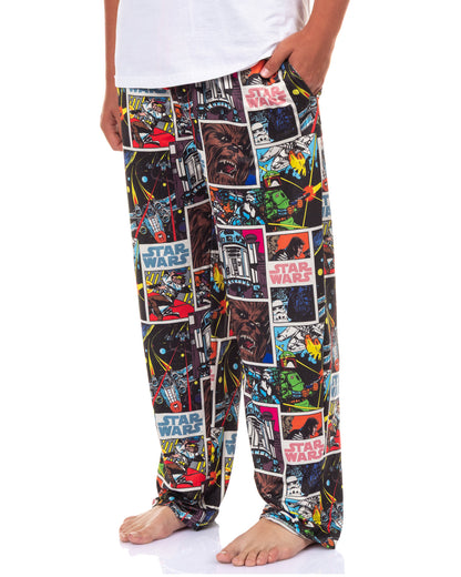 Disney Star Wars Pajama Pants Men's Comic Book Lounge Bottoms