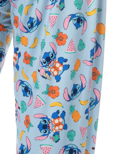 Disney Stitch Pajamas Men's Island Time Allover Design Lounge Sleep Pants