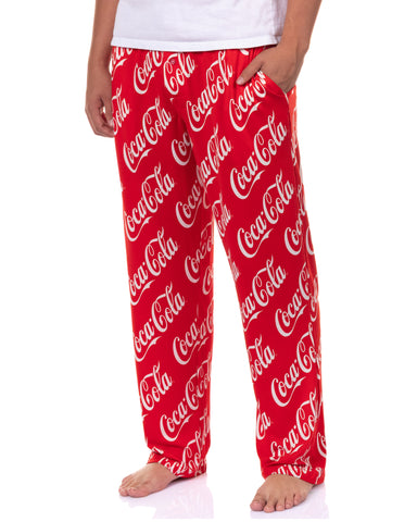 Coca-Cola Pajamas Men's All Over Print Coke Lounge Bottom Pajama Pants