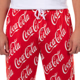Coca-Cola Pajamas Men's All Over Print Coke Lounge Bottom Pajama Pants