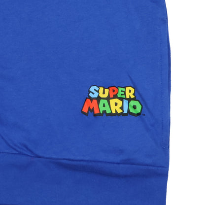 Super Mario Hoodie Boys Nintendo Long Sleeve Zip Up Hooded Sweatshirt (S)