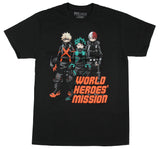 My Hero Academia Heroes Mission Men's MHA Manga Adult Short Sleeve T-Shirt