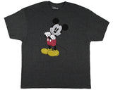 Disney Men's Mickey Mouse Folded Arms Stance Shimmer Adult T-Shirt