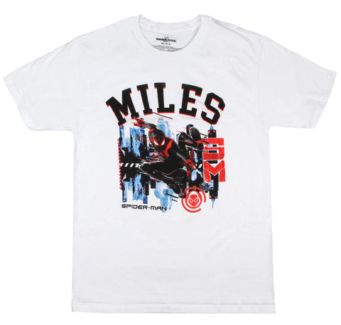 Marvel Comics Men's Miles Morales Spider-Man Gamerverse Adult T-Shirt
