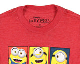 Minions Movie Toddler Boys' Character Grid Kids Short Sleeve T-Shirt