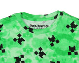 Minecraft Boy's Creeper Face All-Over Print Graphic Long Sleeve T-Shirt
