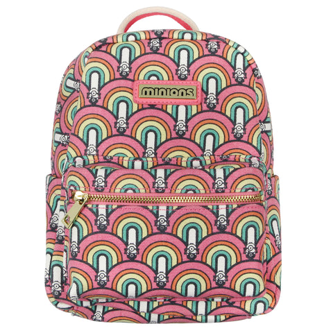 Despicable Me Minions Artist Series Rainbow Mini Canvas Backpack