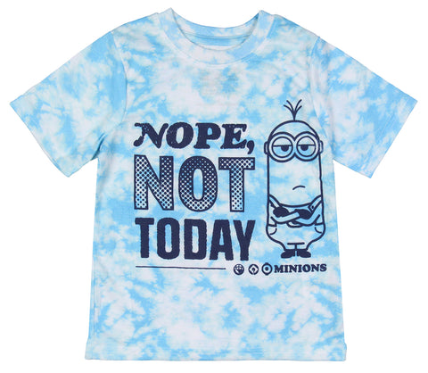 Despicable Me Youth Kids Minions Nope Not Today Tie-Dye Funny T-Shirt