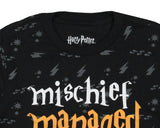 Harry Potter Boys' Long Sleeve Mischief Managed AOP Graphic T-Shirt