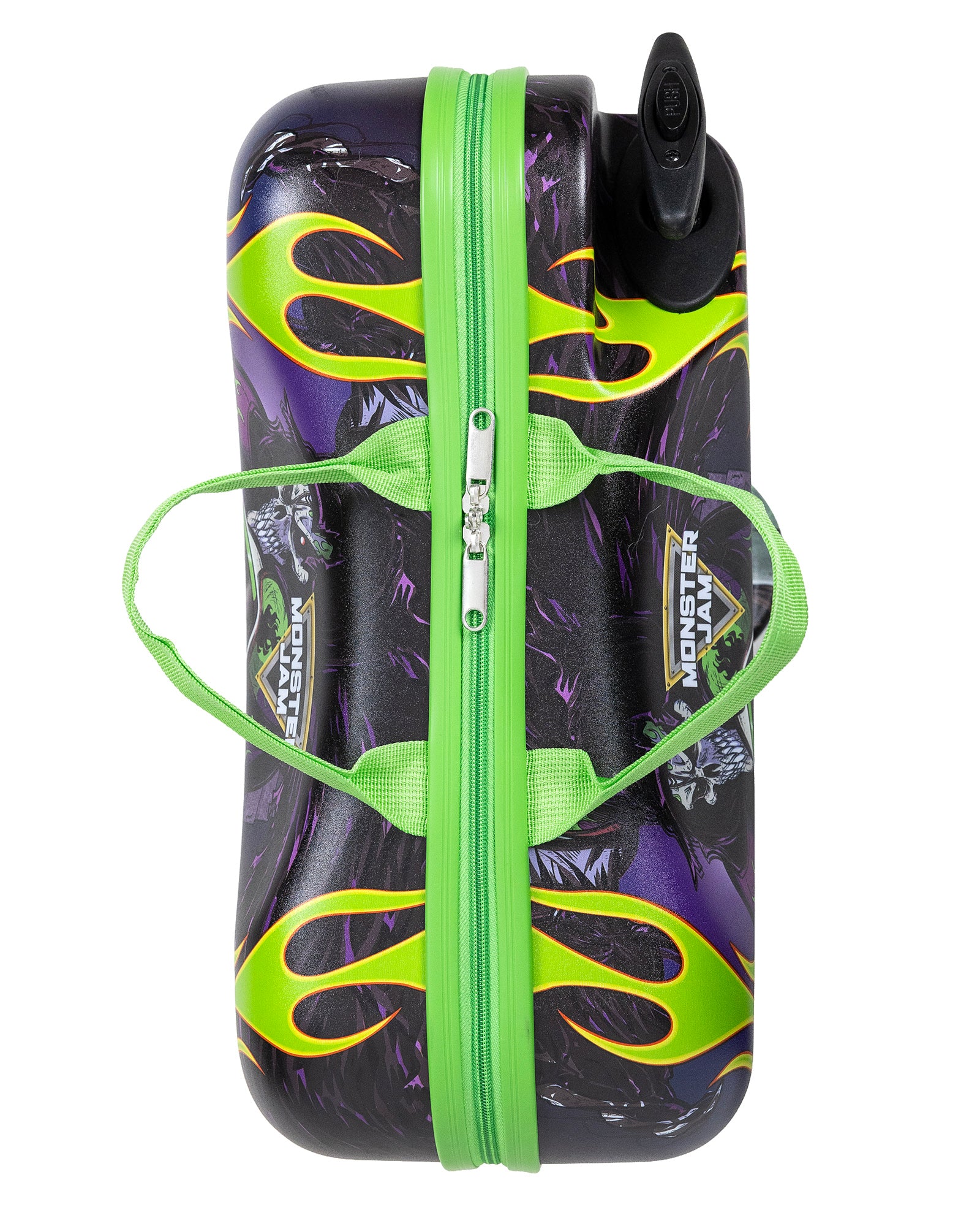 Monster Jam Suitcase Grave Digger 18" Kids Ride On Luggage with Wheels