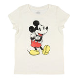 Mickey Mouse Girls Cute Mickey Pose Kids Graphic Print Short Sleeve T-Shirt