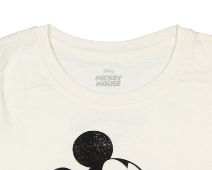 Mickey Mouse Girls Cute Mickey Pose Kids Graphic Print Short Sleeve T-Shirt