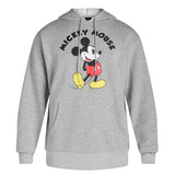 Disney Mickey Mouse Hoodie Mens Hands Behind Back Pose Graphic Pullover (M)