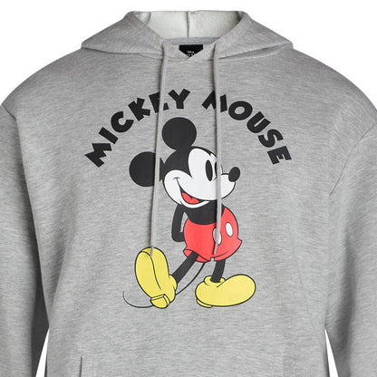 Disney Mickey Mouse Hoodie Mens Hands Behind Back Pose Graphic Print Pullover