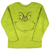 Dr. Seuss Adult GRINCH Who Stole Christmas Fleece Pullover Long Sleeve Top