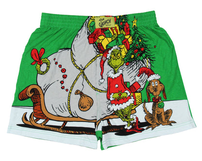 How The Grinch Stole Christmas Men's Holiday Boxer Shorts Collectible Gift Box