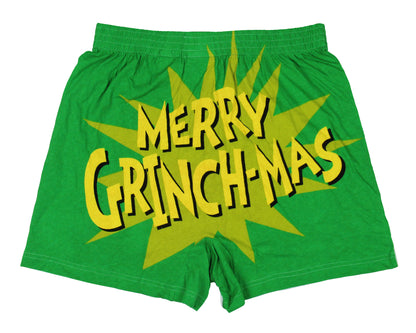 How The Grinch Stole Christmas Men's Holiday Boxer Shorts Collectible Gift Box