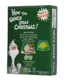 How The Grinch Stole Christmas Men's Holiday Boxer Shorts Collectible Gift Box