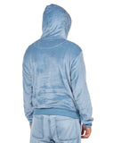 Disney Stitch Hoodie Big Face Crushed Velvet Fleece Adult Sweatshirt