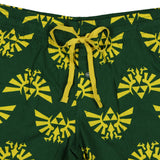 Nintendo The Legend of Zelda Pajamas Men's Royal Hyrule Crest PJ Lounge Shorts