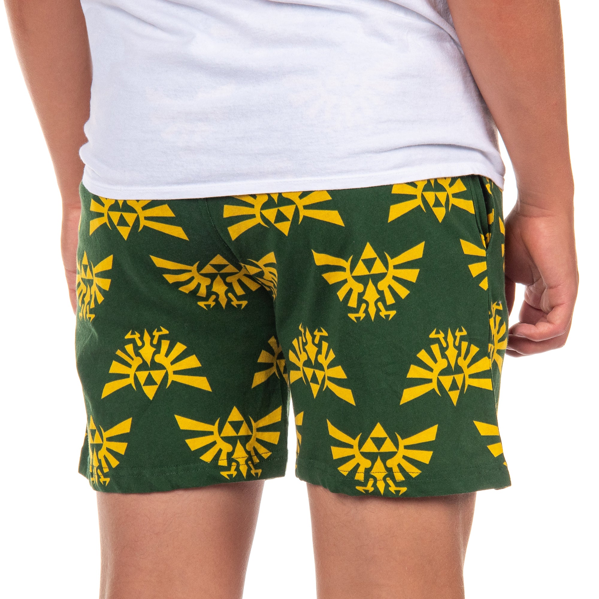 Nintendo The Legend of Zelda Pajamas Men's Royal Hyrule Crest PJ Lounge Shorts