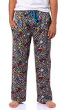 Super Mario Kart Men's Mario Champion Checkered Pajama Pants Adult Sleepwear