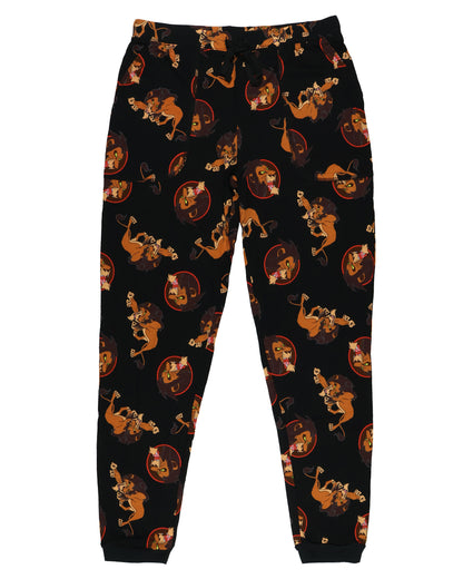 Disney The Lion King Pajama Pants Scar All Over Print PJ Lounge Joggers