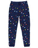 Pac-Man Pajama Pants Mens Blinky Inky Pinky Game Character PJ Joggers
