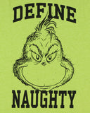 Dr. Seuss The Grinch T-Shirt Men's Define Naughty Graphic Print Tee