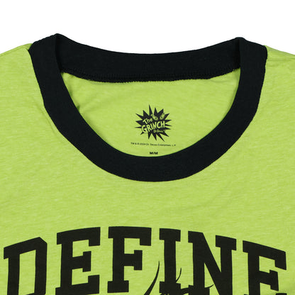 Dr. Seuss The Grinch T-Shirt Men's Define Naughty Graphic Print Tee