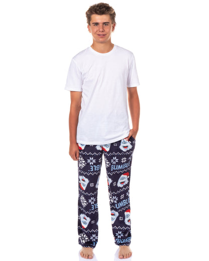Bumble Abominable Snowman Pajama Pants Men's Rudolph Christmas Sleepwear