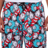 Dr. Seuss Pjs Mens Cat In The Hat Thing One Thing Two Lounge Pajama Pants